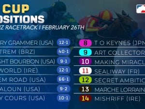 Saudi Cup Gate Draw - usracing.com