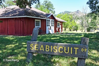 Seabiscuit's Stud Barn is listed in the National Register of Historic Places (photo by Tom Ferry).